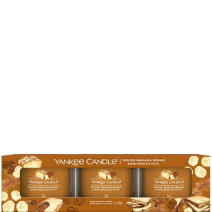 Yankee Candle Spiced Banana Bread Signature 3 Filled Votives Pack